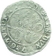 ½ Groat "Kromstaart" - Jacqueline and Philip the Good as Regent obverse image