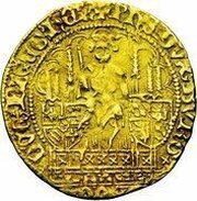 ½ Gold Écu "Klinckaert" - Jacqueline and Philip the Good, Regent obverse image