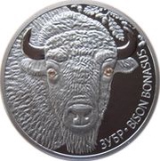 20 Roubles Bison, Belarus, 2012 reverse image