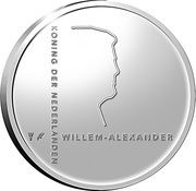 5 Euros Piet Mondrian, silver obverse image