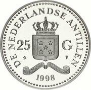 25 Gulden - Beatrix World Wildlife Fund obverse image