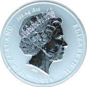 1 Dollar - Elizabeth II 4th Portrait; Brown Kiwi obverse image