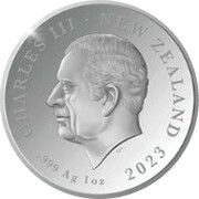 1 Dollar - Charles III 1st Portrait - Avatar: Way of the Water; Tulkan; Silver Proof obverse image