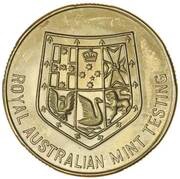 2 Dollar - Elizabeth II 2nd portrait; Pattern, New Zealand, 1985 reverse image