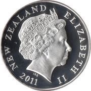 2 Dollars - Elizabeth II 4th Portrait; Silver Currency Set Issue obverse image