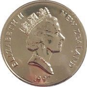 5 Dollars - Elizabeth II 3rd Portrait; Christchurch obverse image