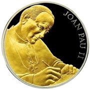 10 Diners Pope John Paul II, Andorra, 2004 reverse image