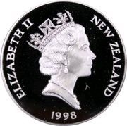 150 Dollars - Elizabeth II 3rd Portrait; Founding; Platinum Proof obverse image