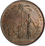 1 Penny Milner and Thompson - Christchurch, New Zealand, 1857 reverse image