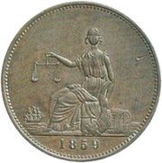 1 Penny Wallace, James - Wellington reverse image