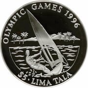 5 Tala - Elizabeth II Sailboarding, New Zealand, 1994 reverse image