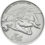 5 Dollars - Elizabeth II Crocodile, New Zealand, 2013 reverse image