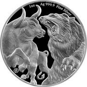 5 Dollars - Elizabeth II Bull and Bear, New Zealand, 2021-2022 reverse image