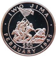 50 Tala - Elizabeth II Iwo Jima, New Zealand, 1991 reverse image