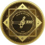 100 Dollars - Elizabeth II Vivat Humanitas, New Zealand, 2021 reverse image