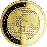 100 Dollars - Charles III Terra, New Zealand, 2024 reverse image
