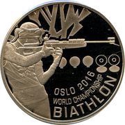 1 Rouble Biathlon reverse image
