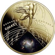 50 Cents - Elizabeth II Galaxy NGC 1313 reverse image