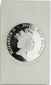 1 Dollar - Elizabeth II Fragment of Villa of Mysteries Fresco: 9/9 obverse image