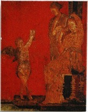 1 Dollar - Elizabeth II Fragment of Villa of Mysteries Fresco: 7/9, Niue, 2011 reverse image