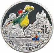 1 Dollar - Elizabeth II Year of the Dragon, Niue, 2011 reverse image