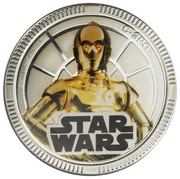 1 Dollar - Elizabeth II C-3PO reverse image