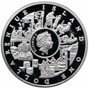 1 Dollar - Elizabeth II Writing obverse image