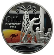 1 Dollar - Elizabeth II Oil discovery, Niue, 2013 reverse image