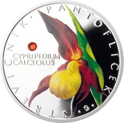 1 Dollar - Elizabeth II Lady's-slipper, Niue, 2013 reverse image