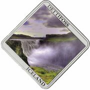 1 Dollar - Elizabeth II Dettifoss, Niue, 2014 reverse image