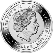 1 Dollar - Elizabeth II Porcelain Vase obverse image
