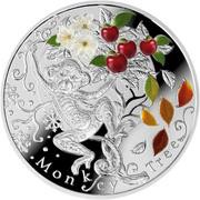 1 Dollar - Elizabeth II Monkey Tree, Niue, 2016 reverse image