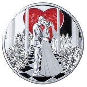 1 Dollar - Elizabeth II Wedding Set, Niue, 2019 reverse image