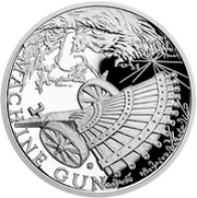 1 Dollar - Elizabeth II Machine Gun, Niue, 2019 reverse image