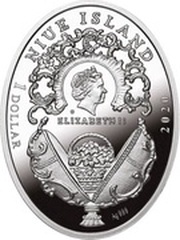 1 Dollar - Elizabeth II Blue Tsarevich Constellation Egg obverse image