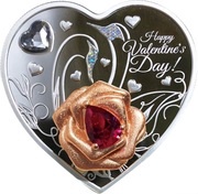 1 Dollar - Elizabeth II Valentine's Day, Niue, 2021 reverse image