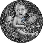 1 Dollar - Elizabeth II My First Diamond, Niue, 2022 reverse image