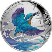 1 Dollar - Charles III Azure Kingfisher, Niue, 2023 reverse image
