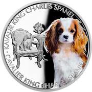 1 Dollar - Charles III Cavalier King Charles Spaniel, Niue, 2023 reverse image