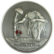 2 Dollars - Elizabeth II Heroes of Niue, Niue, 2015 reverse image