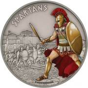 2 Dollars - Elizabeth II Spartans, Niue, 2016 reverse image