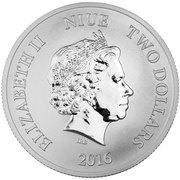 2 Dollars - Elizabeth II Year of the Monkey obverse image