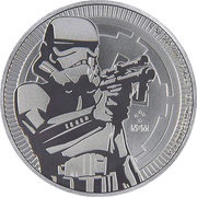 2 Dollars - Elizabeth II Stormtrooper, Niue, 2018 reverse image