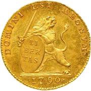 Lion d'Or of 14 Florins Insurrection Coinage obverse image