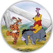 2 Dollars - Elizabeth II Pooh and Friends, Niue, 2020 reverse image