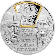 2 Dollars - Elizabeth II Ludmila of Bohemia: Wife, Niue, 2020 reverse image