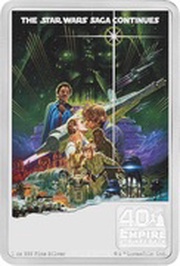 2 Dollars - Elizabeth II Empire Strikes Back: 40th Anniversary, Niue, 2020 reverse image