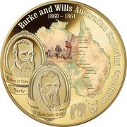 2 Dollars - Elizabeth II Burke and Wills, Niue, 2021 reverse image