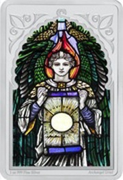 2 Dollars - Elizabeth II Archangel Uriel, Niue, 2021 reverse image