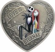 2 Dollars - Elizabeth II Love is Eternal, Niue, 2021 reverse image